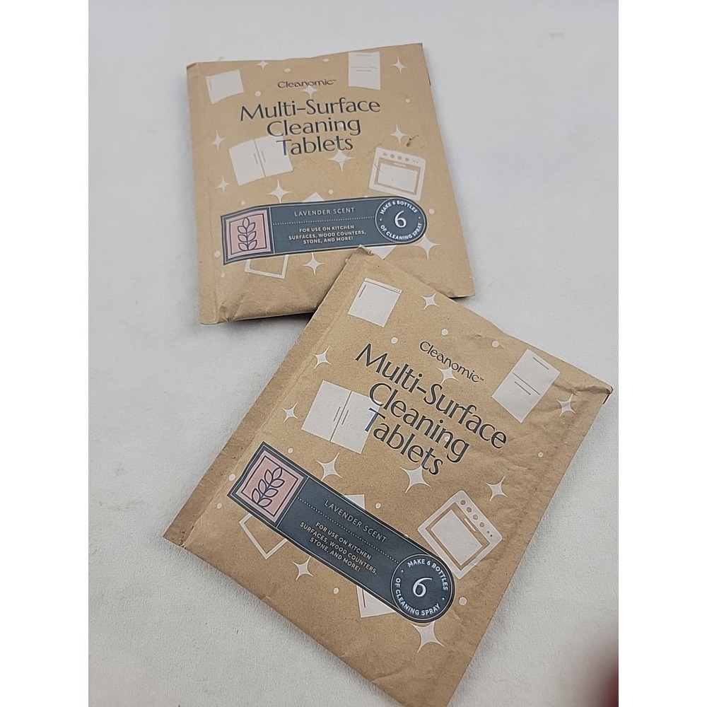 Cleanomic Multi-surface Cleaning Tablets Set Of 2 6 Tablet‎ Pouches 12 Months